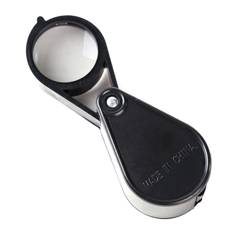 Folding Pocket Magnifying Glass with Double Lenses Mini Pocket Magnifier 10X