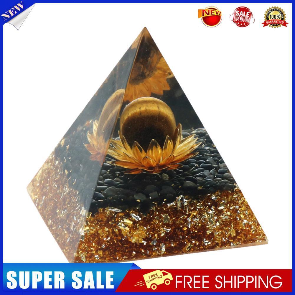 5cm Orgonite Pyramid Natural Crystal Stone Orgone Energy Healing Home Decor