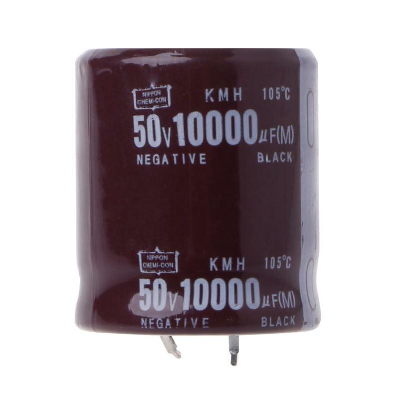 10000uF 50V Power Electrolytic Capacitor 10MF Snap Fit Snap In -40°C to +105°C