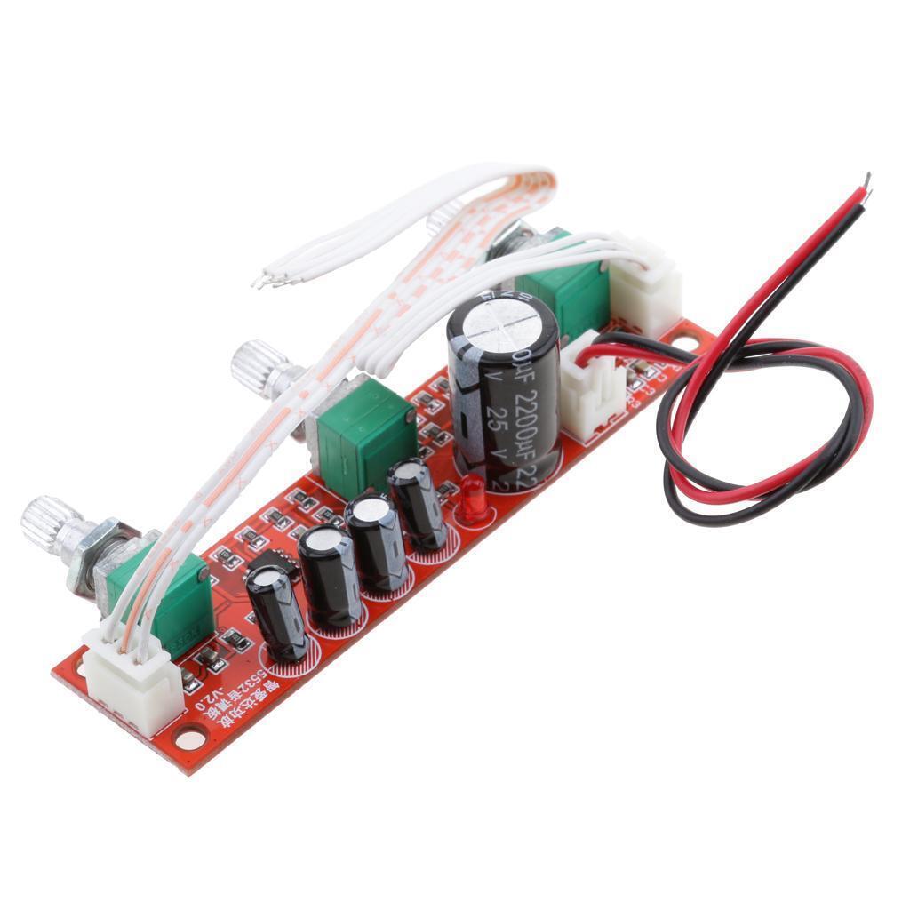 NE5532 Preamp   2 Channels board Bass Volume Control   Control