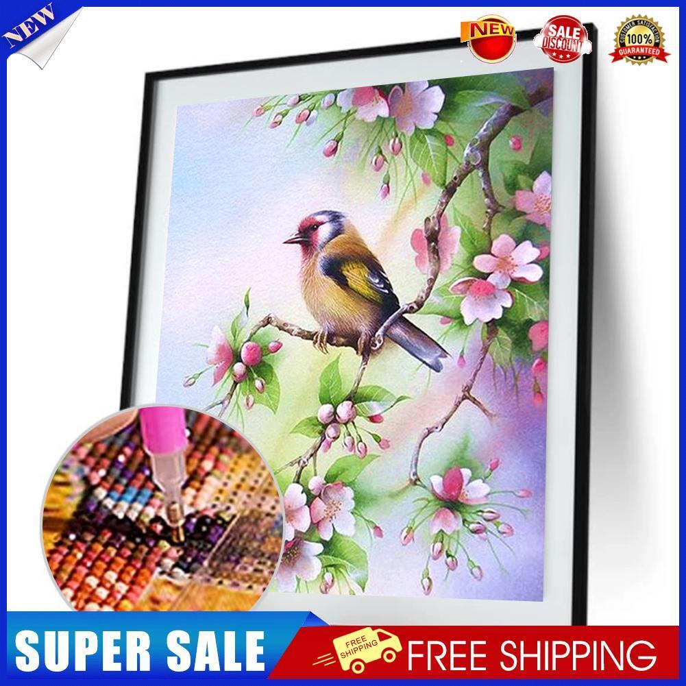 Frameless 5D Branch Bird Diamond Painting Embroidery DIY Craft Cross Stitch