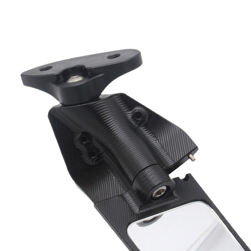 1pair Motorcycle Rearview Side Mirror Wind Wing Fin Adjust Fit For BMW S1000RR