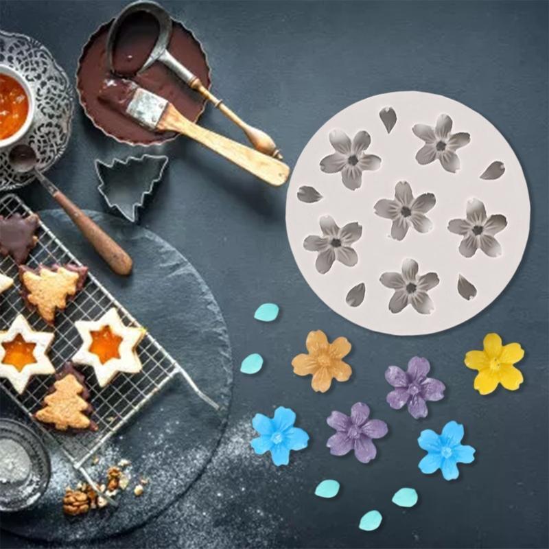 Cake Moulds Cake Decoration Tools Silicone Material for Chocolate Flower Inserts