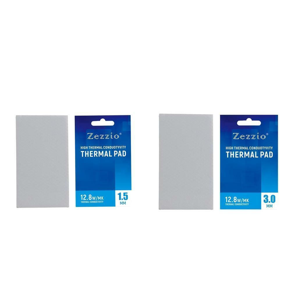2x Silicone Thermal Pad 12.8 W/mK 85x45mm Non Conductive Safe for PC Laptop