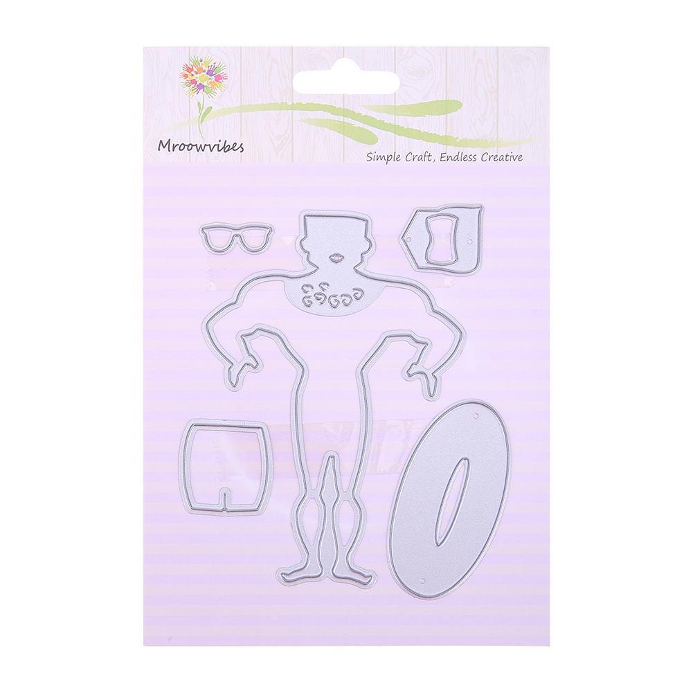 5pcs Sunshine Swim Cutting Die Scrapbooking Metal Embossing Craft DIY Decor