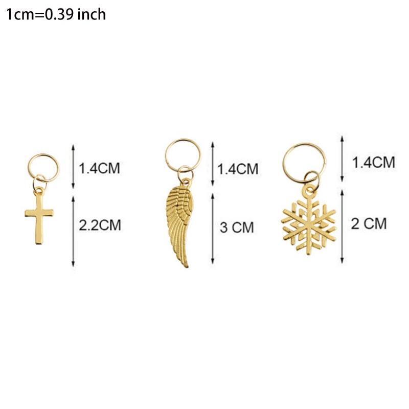 Metal Hair Cuffs Dreadlocks Hair Cuffs for Hair Accessory with Storage Box