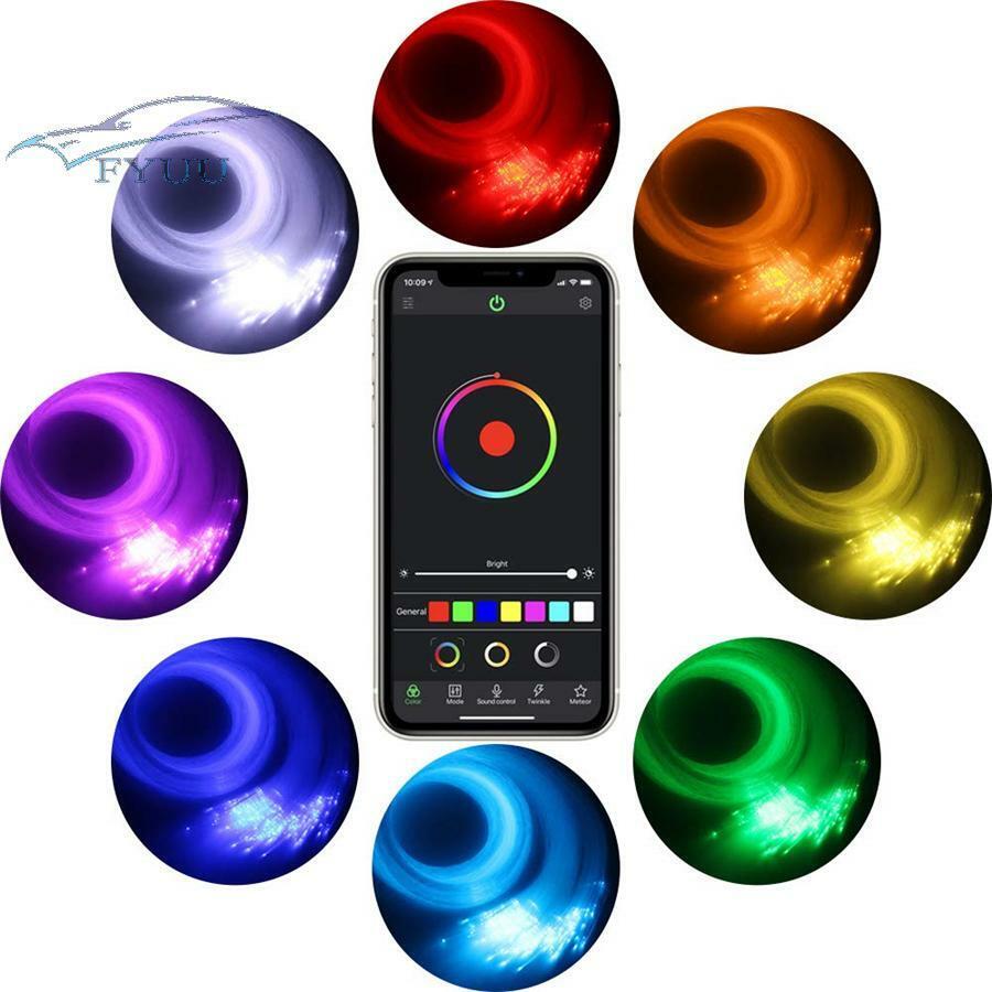 Car Roof Star Lights DC12V 6W LED Plastic Fiber Optic Light RF Control Bluetooth