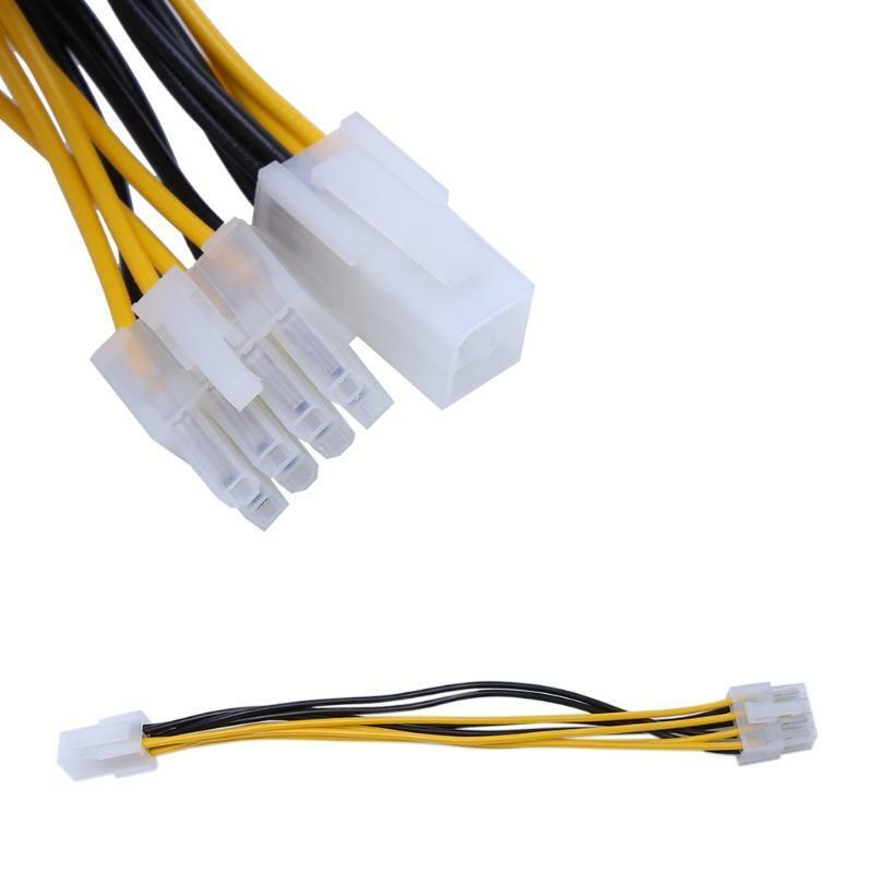 ATX 8Pin Female To 4Pin Male PC CPU Power Supply Extension Cord Connector Cable