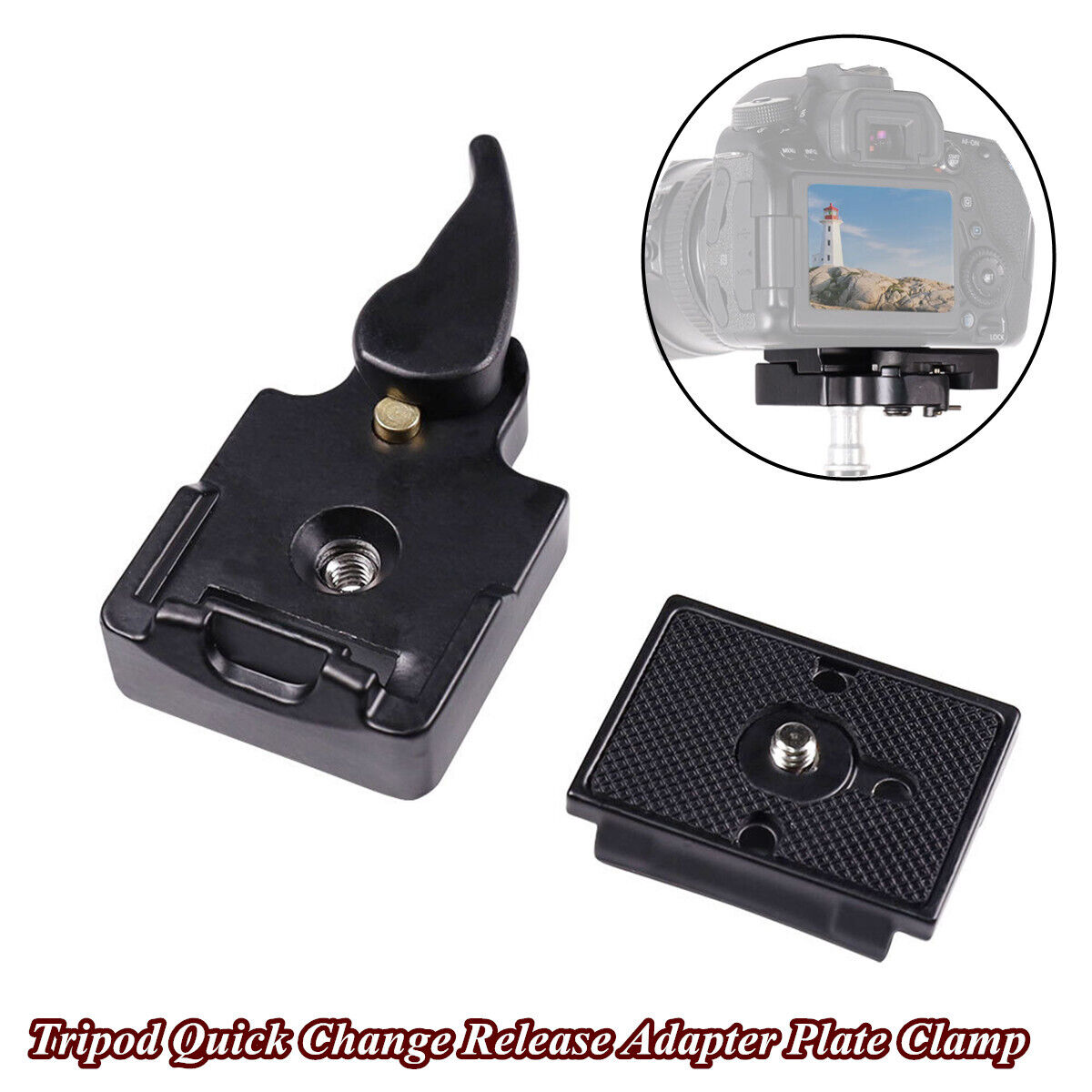 Quick Change Rectangular Plate Adapter Release Clip For Manfrotto 323 RC2 Tripod