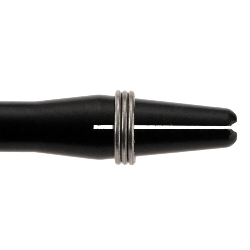 50pcs Stainless Steel Dart Shaft Round Ring Prevent Stem Splitting Protector NEW