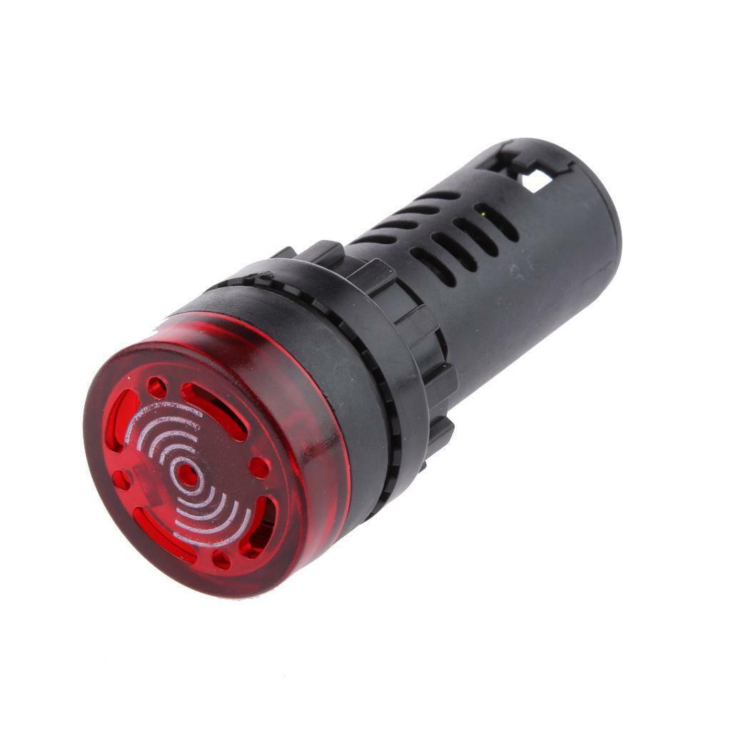 DC 24V 22mm LED Flash Light Indicator Lamp with    - Red