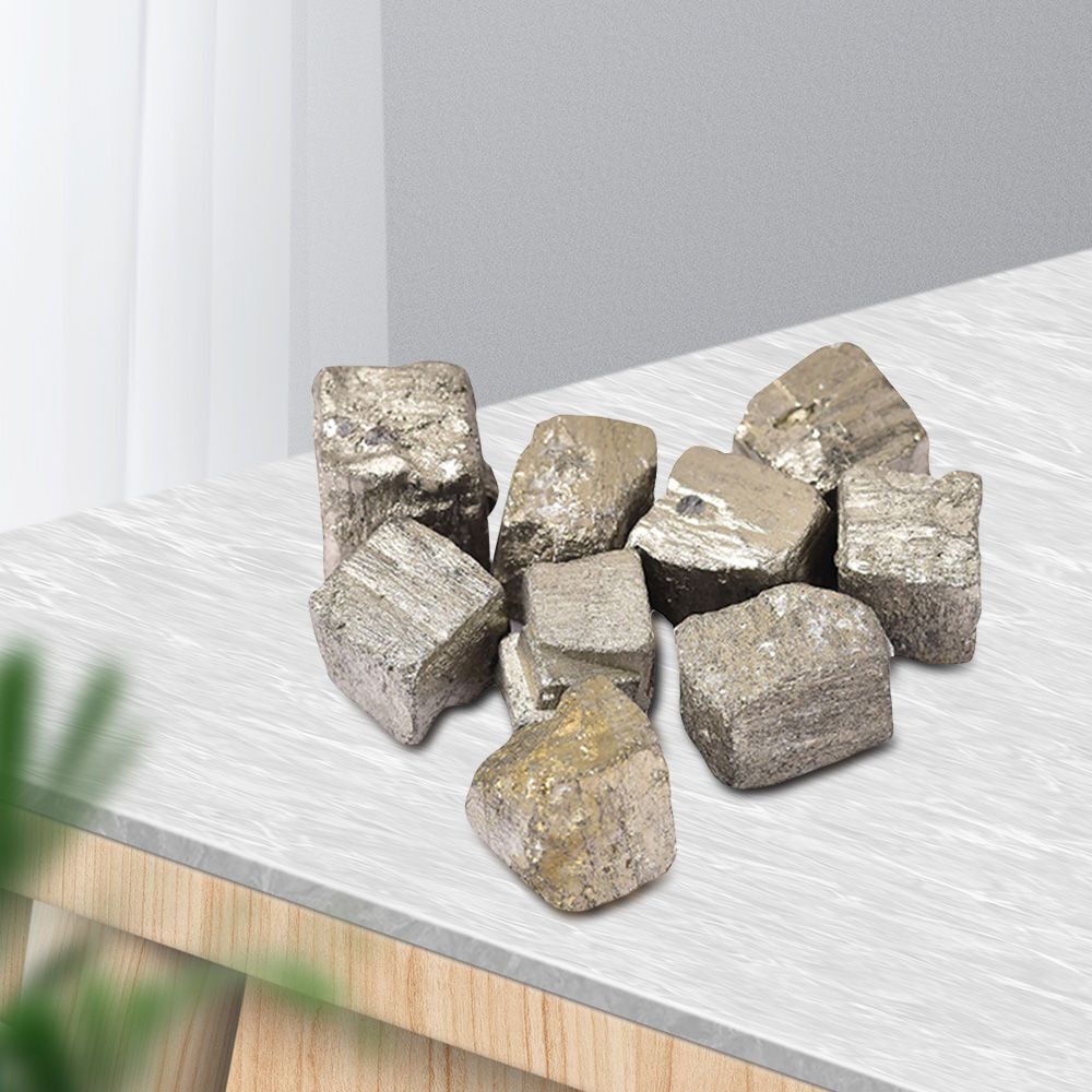 Iron Handcraft Crystal Rough Quartz Natural Pyrite Irregular Ore Gem Ornaments