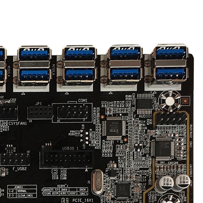 B250 BTC Miner Motherboard DDR4 LGA1151 12 PCI-E Graphics Card Slot CPU Fan Sata