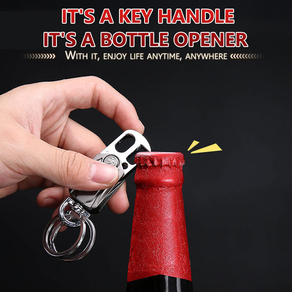 360 Rotation Keychain Bottle Opener Pocket Outdoor Camping EDC Multi Tools
