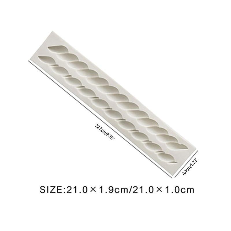 Rope Shaped Silicone Fondant Molds DIY Hemp Rope Chocolate Decoration Cake Decor