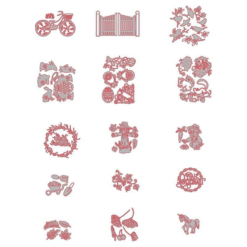 Happy Thanksgiving Metal Steel Cutting Dies Stencils Embossing DIY Scrapbooking