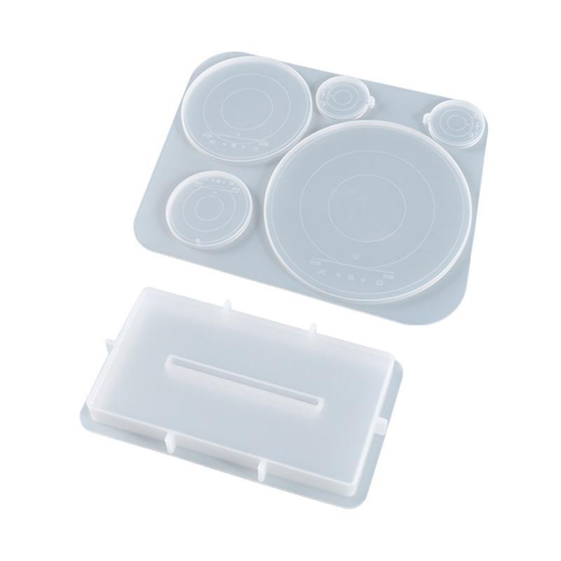 Round Song Music Player Silicone Molds for DIY Table Decor CD Disc Coaster Molds