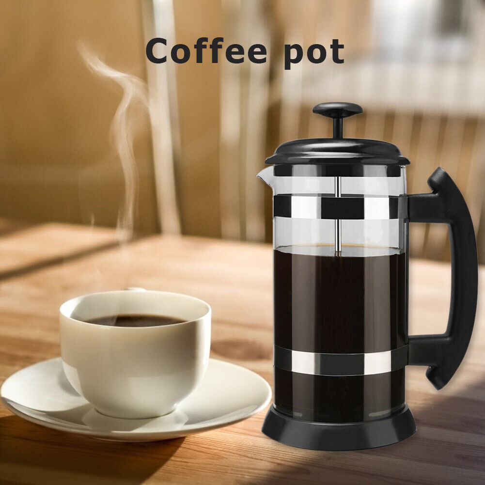 Stainless Steel 1000ml Tea Pouring Pot French Press Coffee Maker Kettle