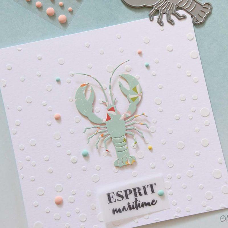 Lobster Metal Cutting Dies Stencil Scrapbooking DIY Album card Paper Embossing