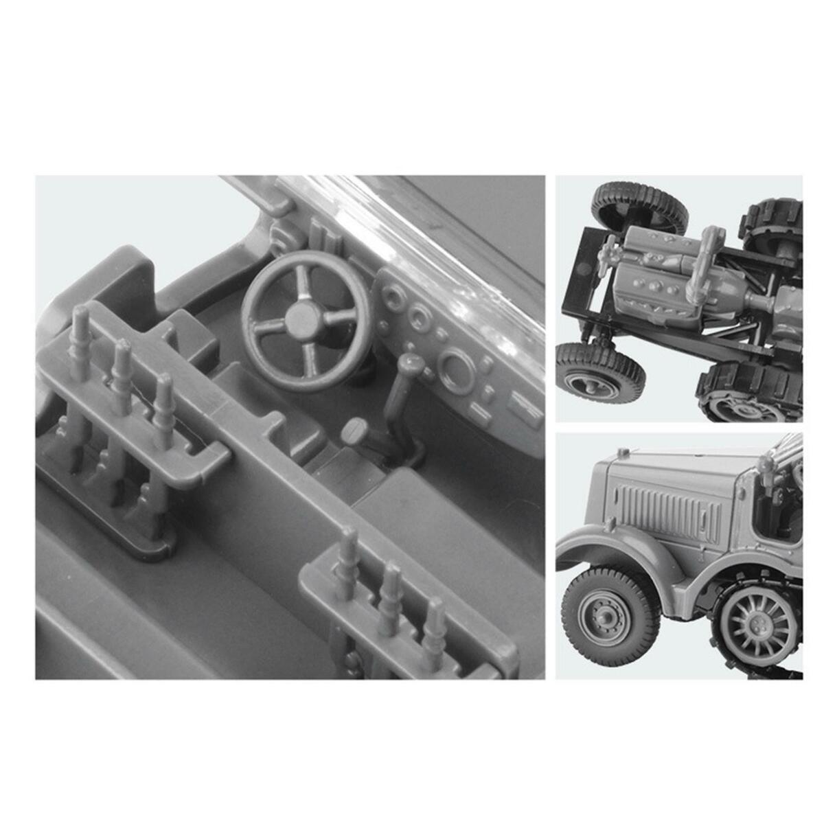 1:72 German Sd.Kfz. 7 Half-Track Armored Vehicle Assembly
