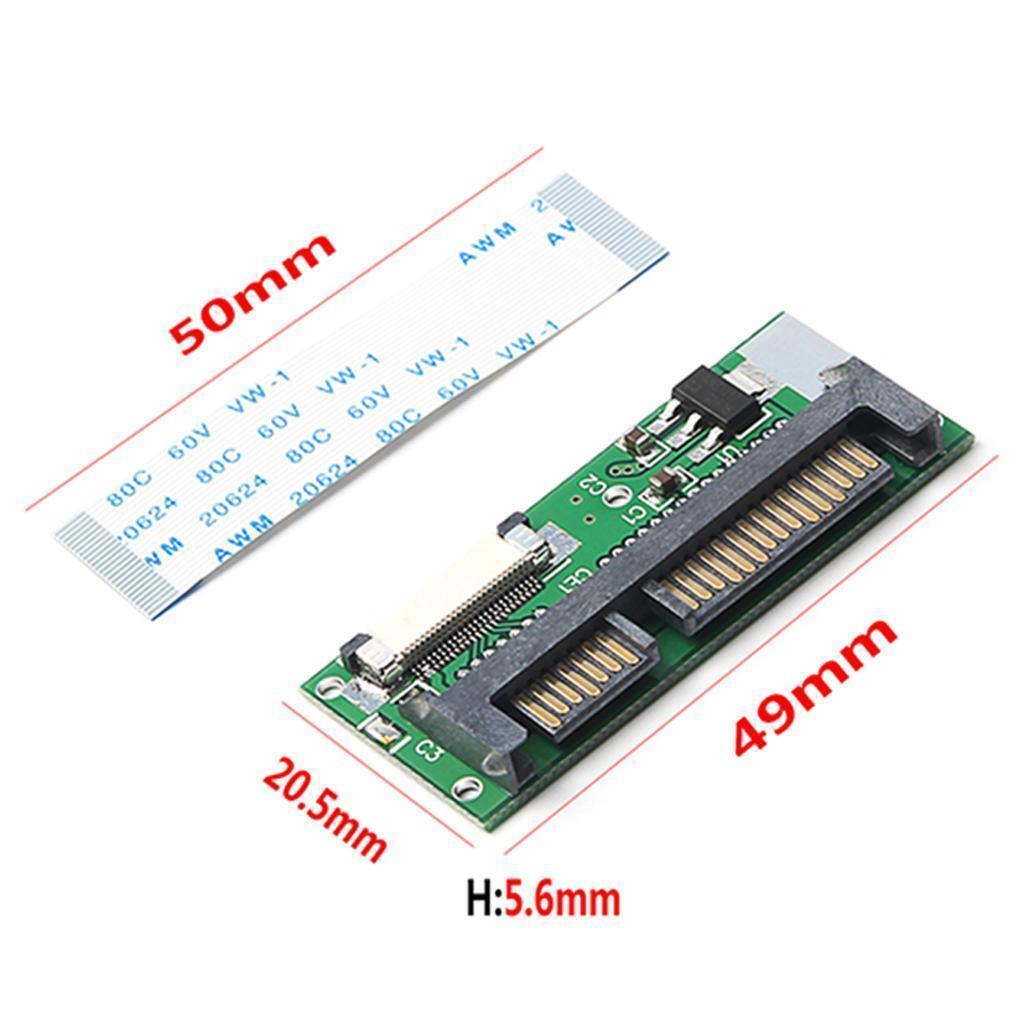 1.8" ZIF CE SSD HDD  +15 Pin SATA Adapter Converter with FFC Cable