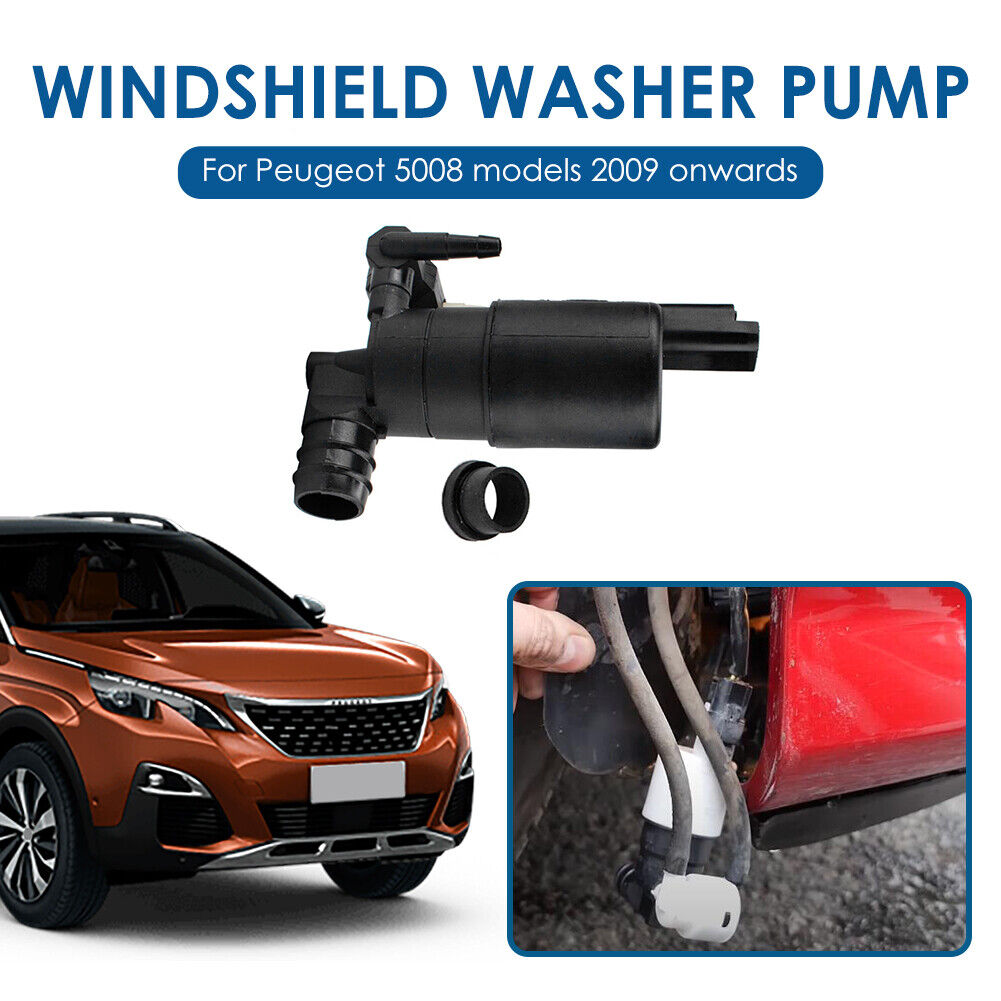 Twin Outlet Windscreen Washer Pump for Peugeot 106 308 407 807 93160293