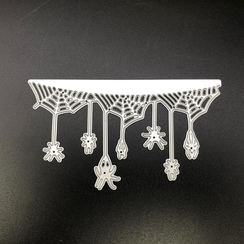 Halloween Spider Web Metal Cutting Dies Stencil DIY Scrapbooking Album Template