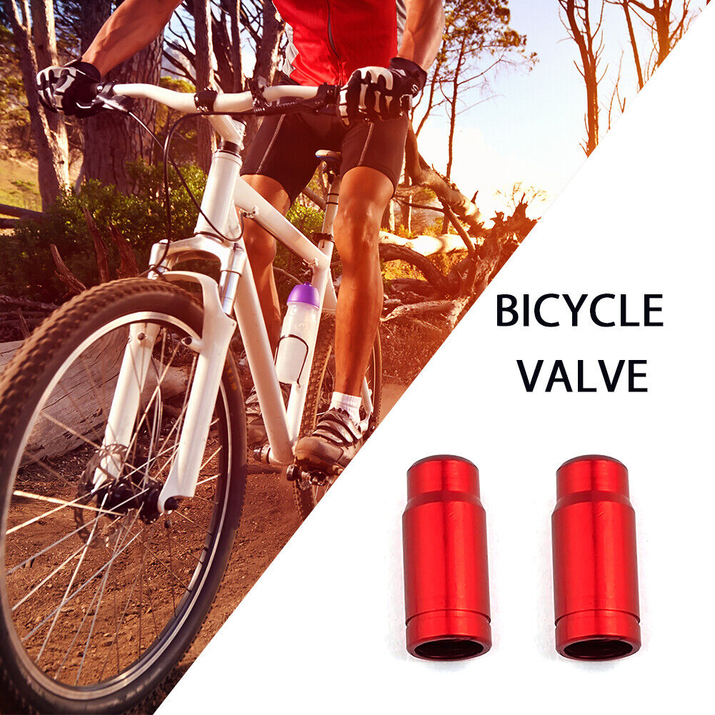 Road Bike Valve Nut Aluminum Alloy Cycling Protection Accessories (Red)