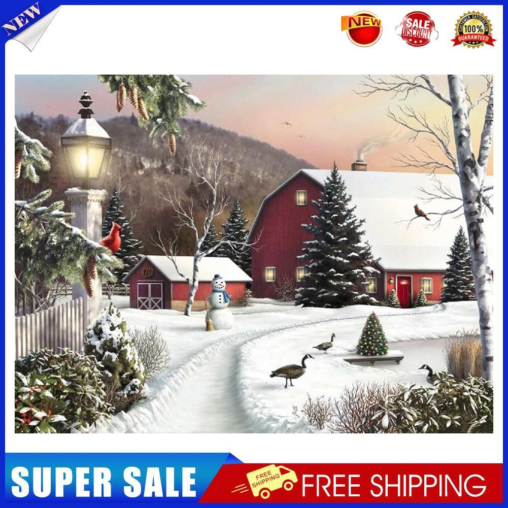 Clear Sky Snow DIY Full Drill Diamond Painting Embroidery Cross Stitch Gift