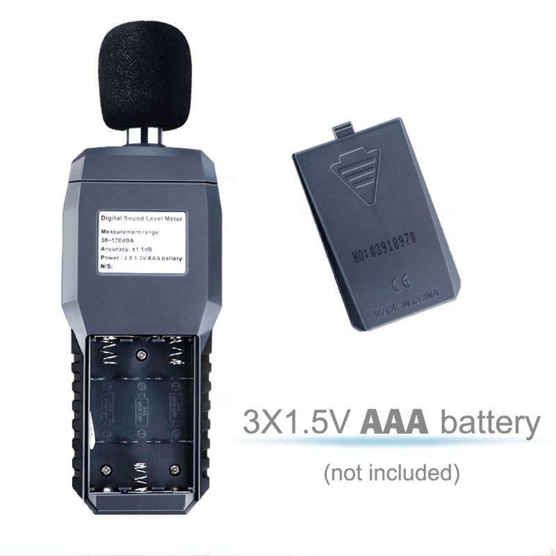 Digital Sound Noise Meter LCD Display Measurement Instrument Decibel Tester