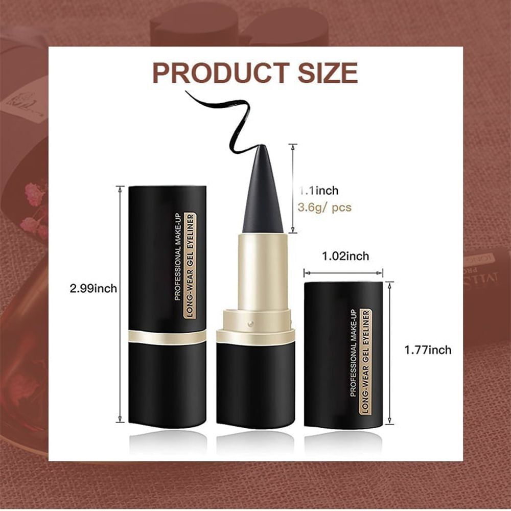 Single Tip Eyeliner Natural Intense Matte Quick-Dry Solid Eyeliner Pencil