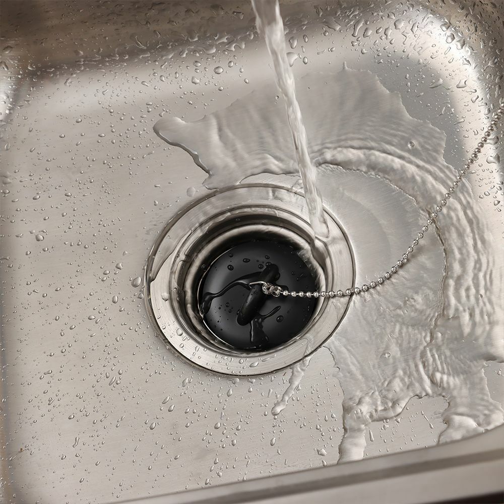Supplies Round Drain Cover With Chain Bathtub Stopper Water Sink Plug Sewer