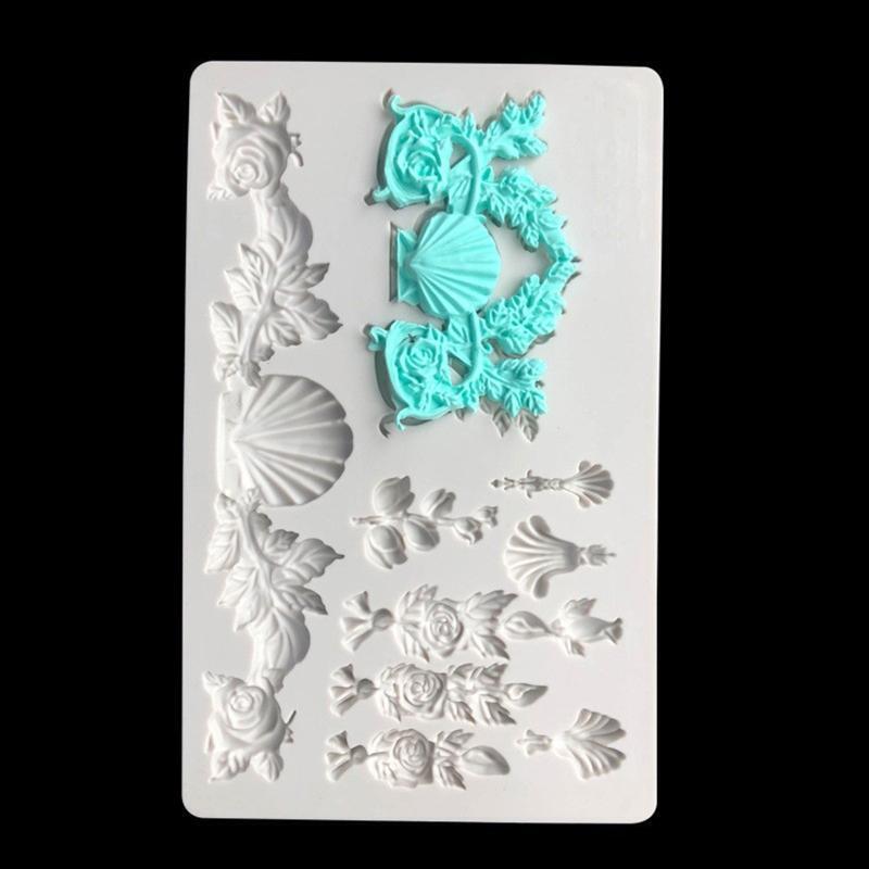 Silicone Fondant Moulds Cake Chocolate Decoration Handmade Soap Plaster Molds
