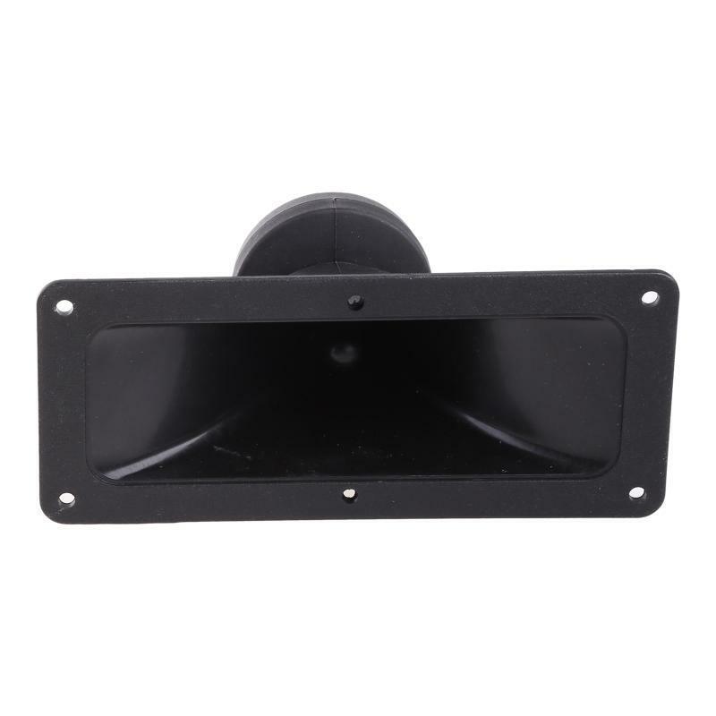 2pcs Black Piezoelectric Tweeter Piezo Tweeter Horn Rectangle Audio Speakers