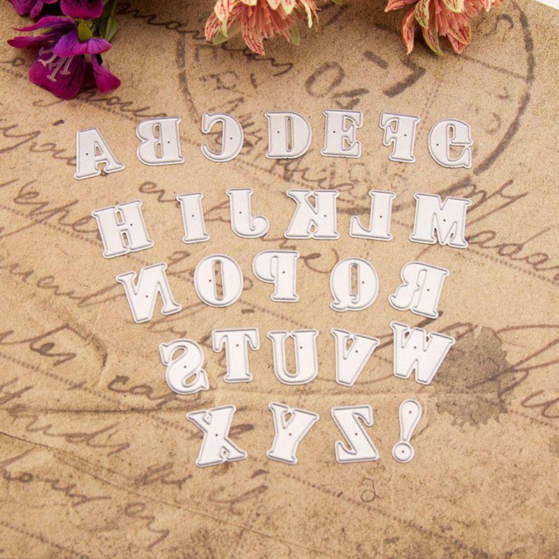 Alphabet Metal Cutting Dies Stencil DIY Scrapbooking Album Stamp Paper Card