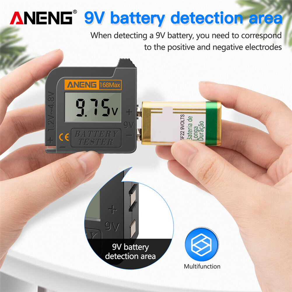LCD Battery Voltage Tester Digital Lithium Battery Capacity Diagnostic Tool