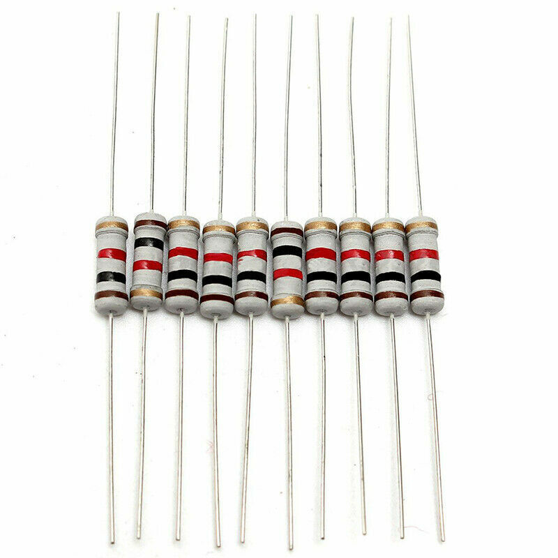 200Pcs 10 ohm-1M ohm 20Value 1W Resistor Set 5% Resistance Assortment Kit