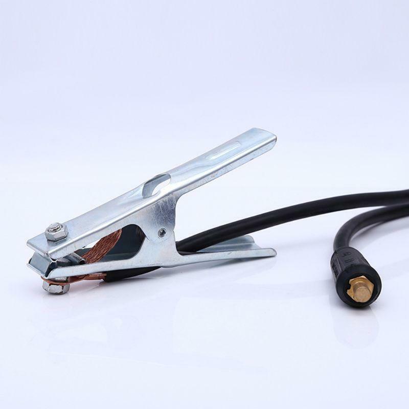 2Pcs/set 500A 2M Electrode Welder Clamp 300A 1.5M Ground Clamp Cable Connector