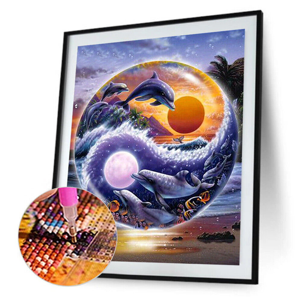 DIY Night View Diamond Embroidery Painting Full Drill Mosaic Cross Stitch