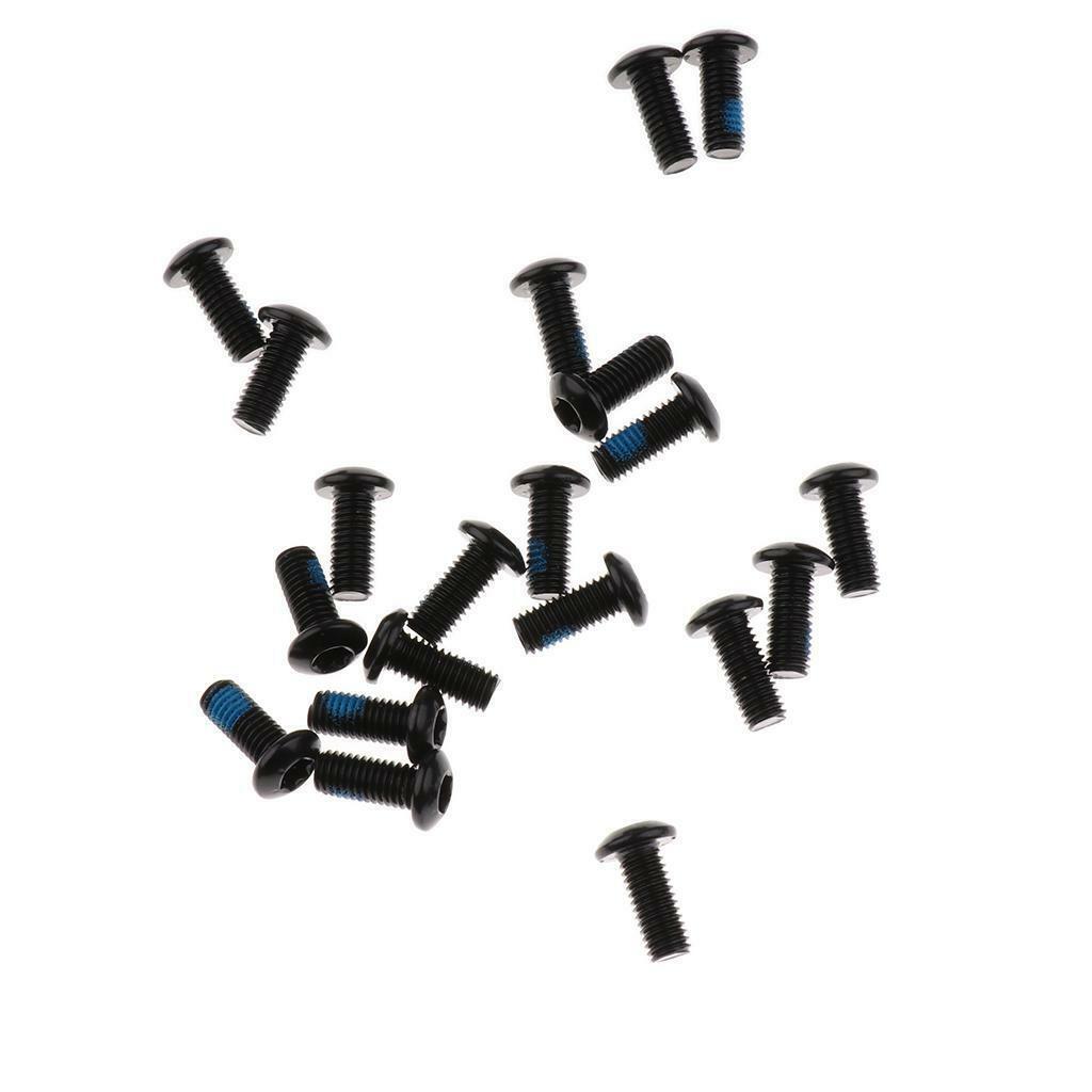20Pcs  Bicycle Cycling Disc Brake Rotor Steel  M5x10mm Bolts Screws
