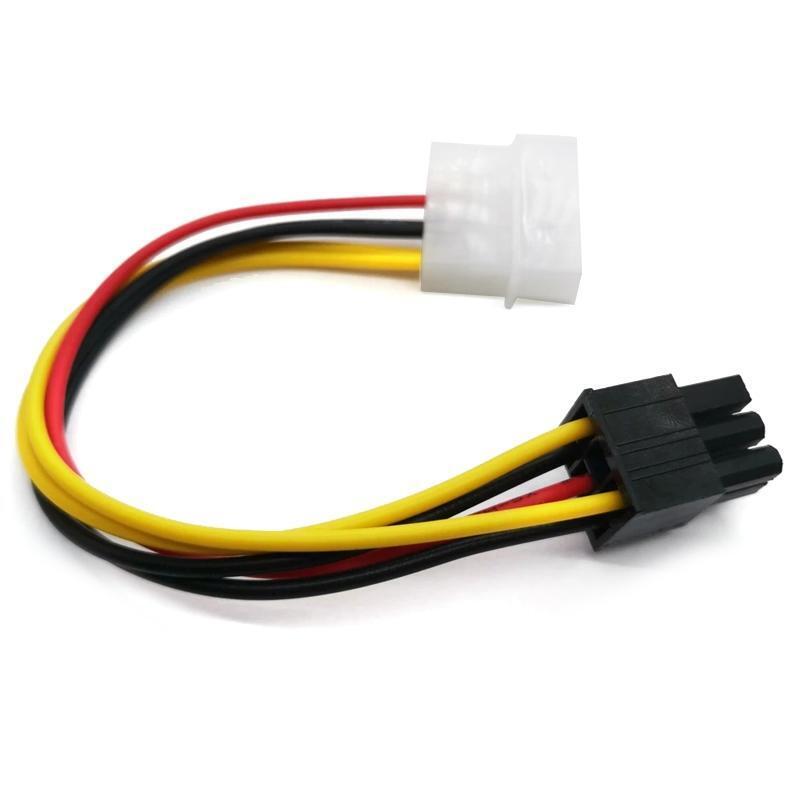 4Pin PCI-E to PCIE 6Pin Power Cable PCI Express Graphics Card Connector Adapter
