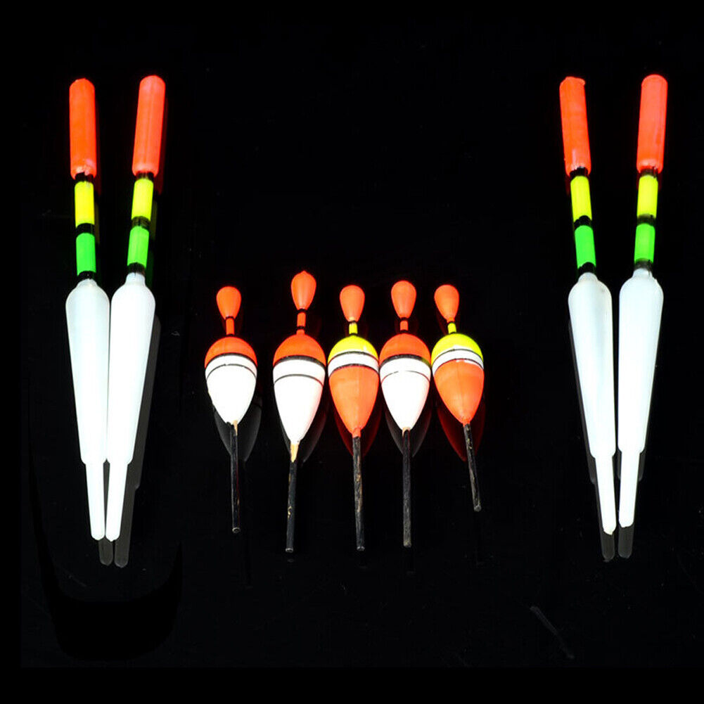 15pcs/Set Sea Fishing Floats Vertical Buoy Slip Bobber Rod Fishing Lures