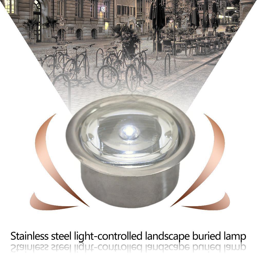 LED Garden Light Round Underground Lamp Ground Buried Yard Road Lawn Lamp
