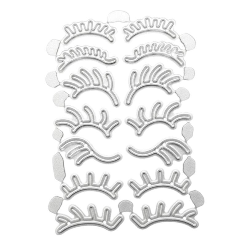 Mini Eyelash Embossing Metal Cutting Dies Stencil Cartoon DIY Scrapbook Template