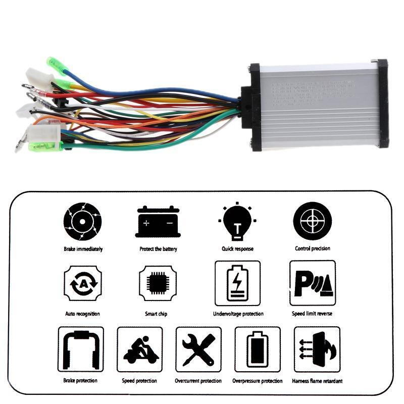 36V-48V 350W DC-Motor Speed Controller  for Electric Bicycle E-bike E-scooters