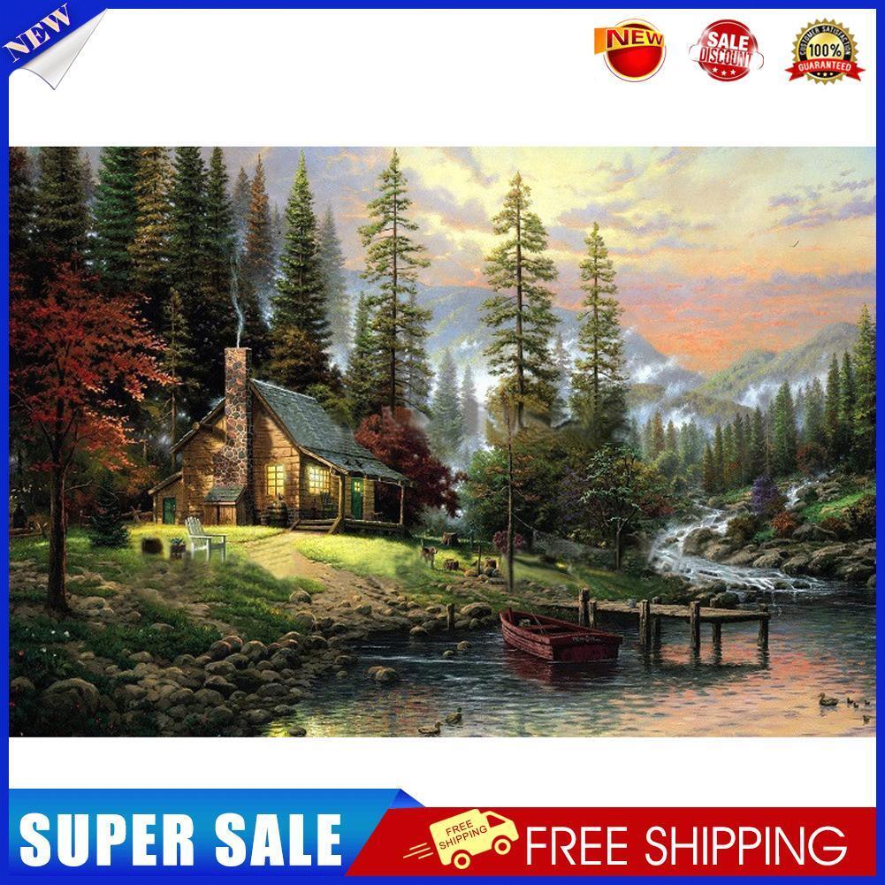 Rural Landscape 40x30cm DIY Paint By Numbers Oil Painting Kits Canvas