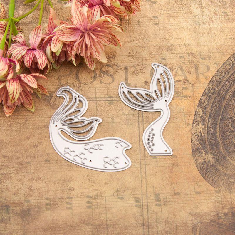 Fish Tail Metal Cutting Dies Stencil Scrapbooking DIY Album Stamp Paper Emboss