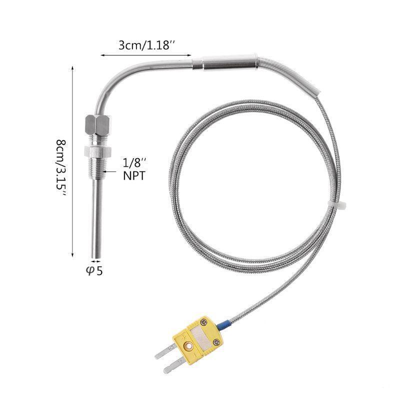 EGT Thermocouple K Type for Exhaust Gas Temperature Probe Sensors  1 Meter
