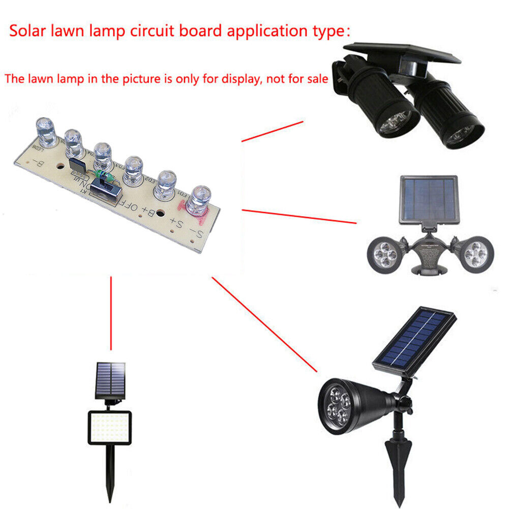 1.2V Solar Lawn Light Circuit Board with Switch Underground Light Control