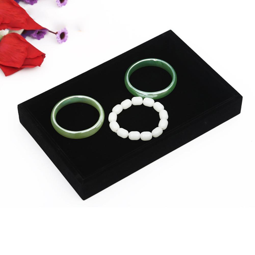 Earrings Bracelet Ring Jewelry Box Display Stand Holder Organizer(Black)